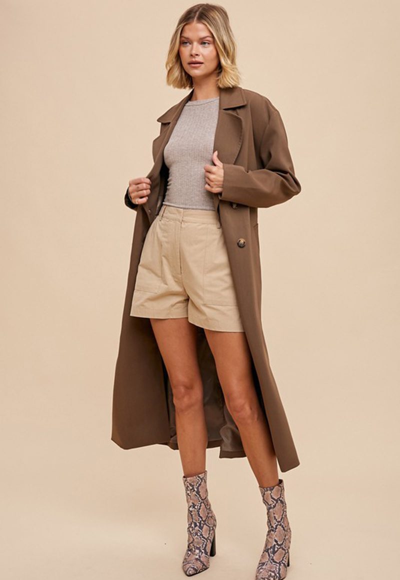 Taupe 2024 duster coat