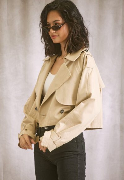 Crop Trench Coat