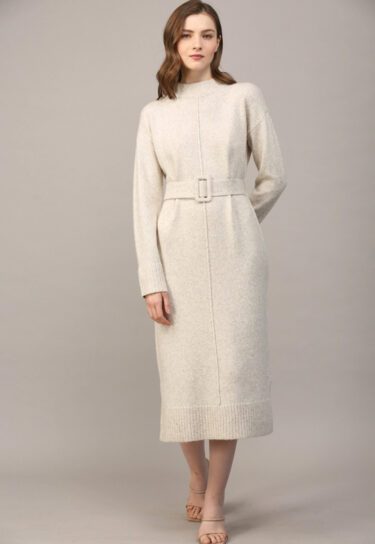 oatmeal sweater dress