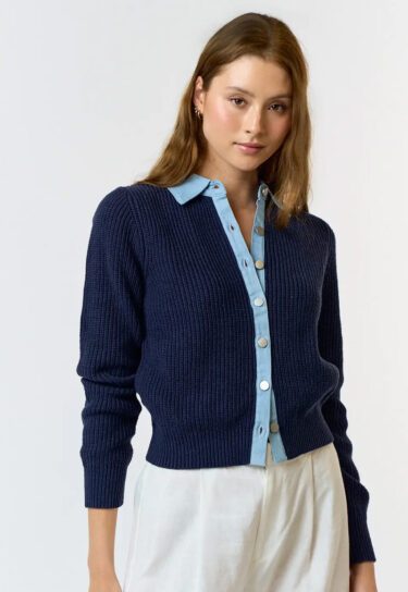 navy sweater