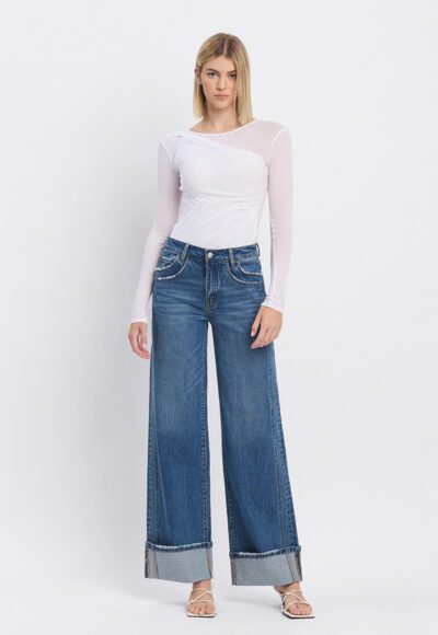 Cuffed Baggy Jeans - Image 2