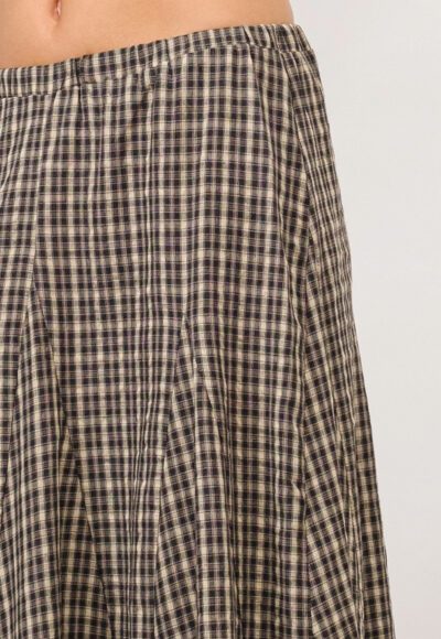 Plaid Long Skirt - Image 2