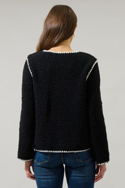 Black Sherpa Jacket - Image 3