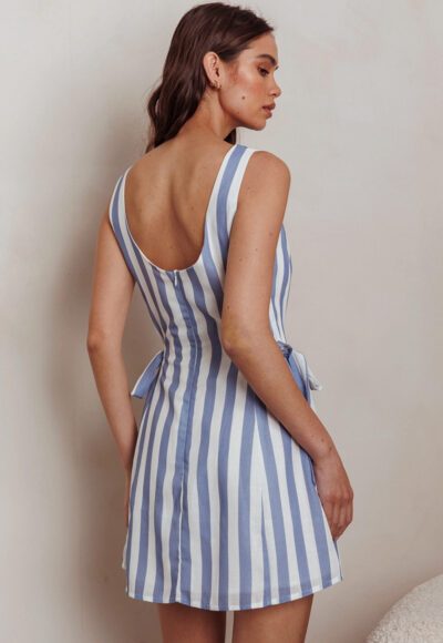 Blue Stripe Dress - Image 3